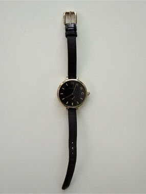 Marc Jacobs Black Leather Watch